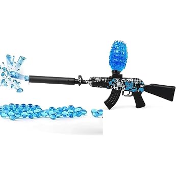 Super Sharp Shooter Shooting Gun Toy with Water-Absorbing Gel Ball Bullets, Rechargeable Battery, USB Charger, Gift for Boys and Girls