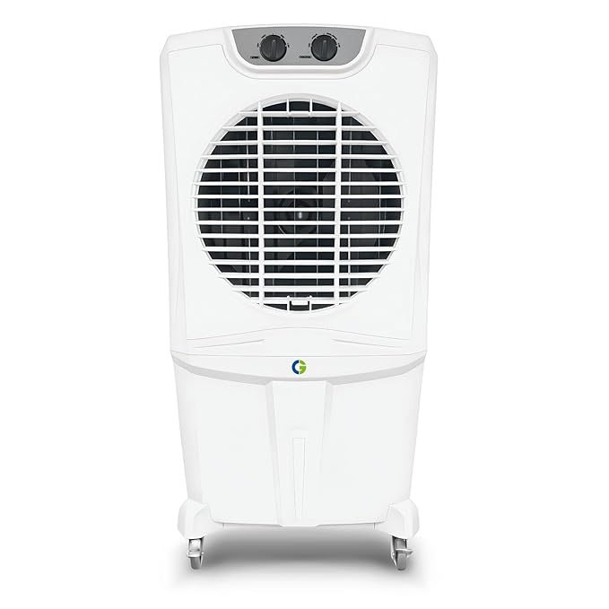 CG Beluga 115L Desert Air Cooler for Home | Inverter Compatible | Ice Chamber | Castor Wheels | Water Level Indicator | Up to 45 Ft Air Throw | 3 Yr Motor and Pump Warranty | 1 Yr Product Warranty